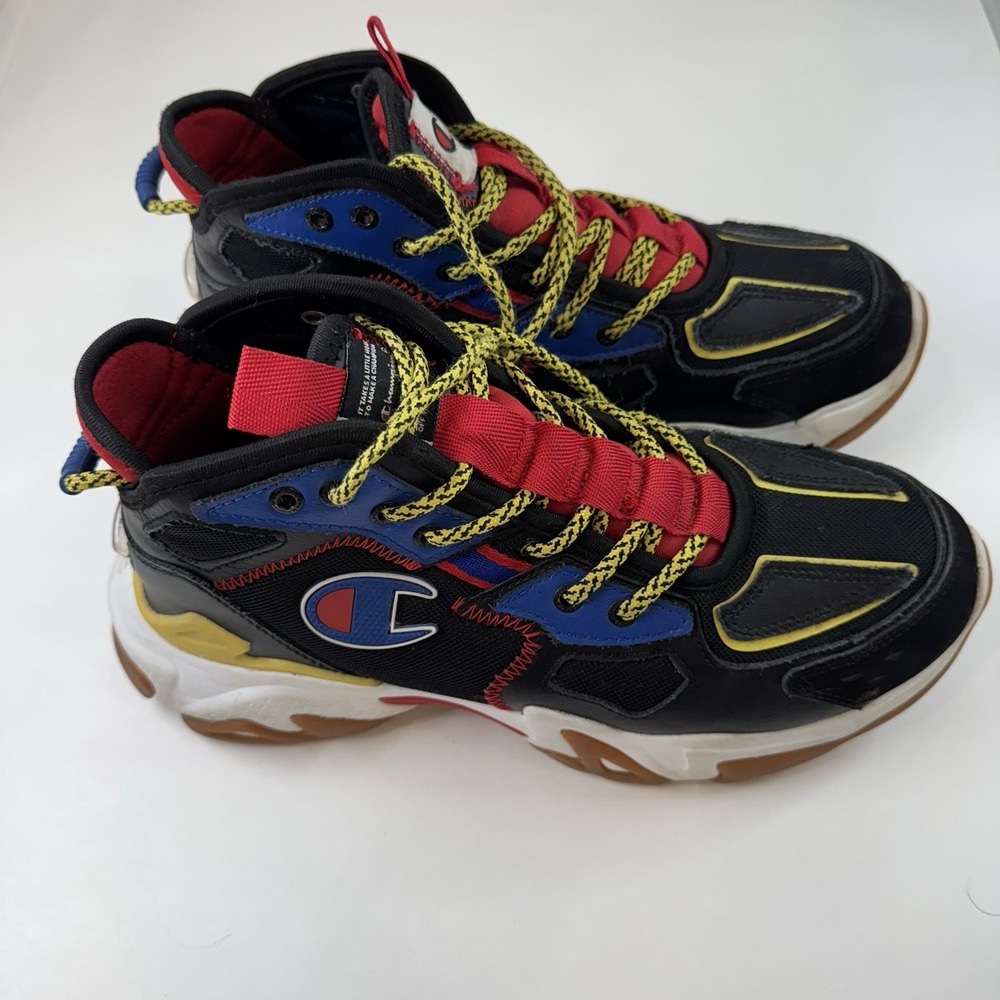 Champion Bromad Slice Black‎ Multi Chunky Sneakers Boys Size 7 Y2K Streetwear